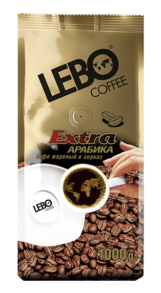 Кофе LEBO Extra зерно м/у, 1000г*5