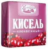 Кисель БАБУШКИН ХУТОРОК Клюквенный натуральный для варки брикет, 180г*20
