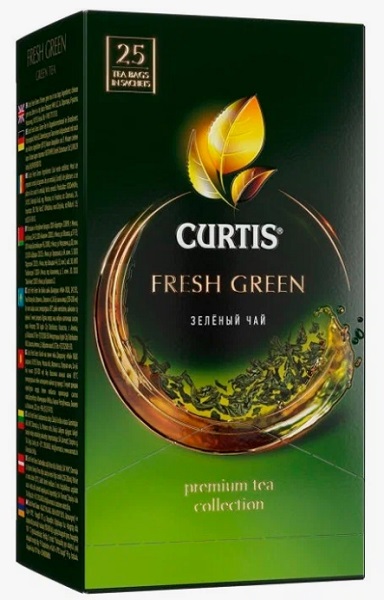 Чай CURTIS Fresh Green зелёный 25пак*1,7г*12