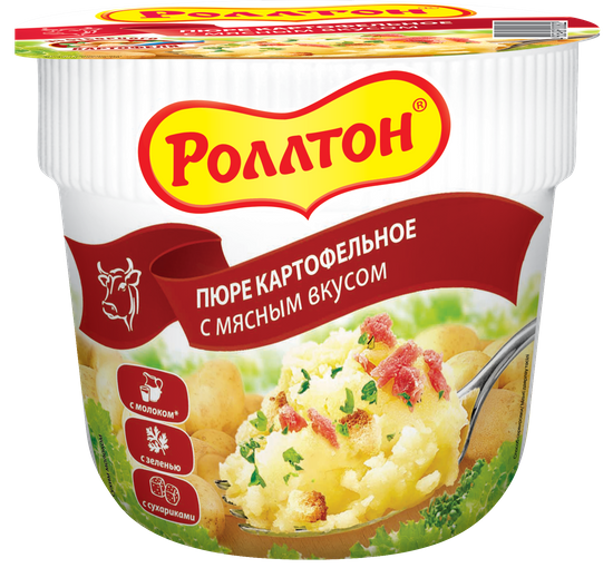 Пюре РОЛЛТОН с Мясным вкусом 40г*24