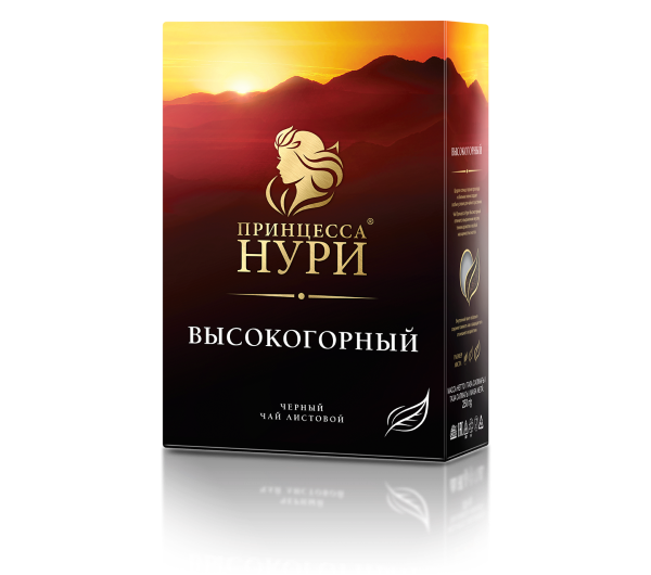 Чай ПРИНЦЕССА НУРИ Высокогорный чёрный,100г*16
