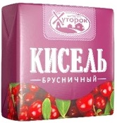 Кисель БАБУШКИН ХУТОРОК Брусничный натуральный для варки брикет, 180г*20