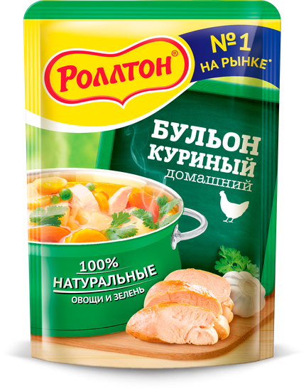 Бульон РОЛЛТОН Куриный, дойпак 90г*24