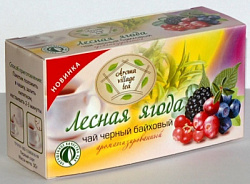 Чай ЛЮТА чёрный Лесные ягоды ф/п б/к, 20пак*1,5г*12