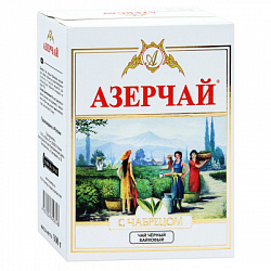 Чай АЗЕРЧАЙ Чабрец чёрный с чабрецом карт/у, 100г*12