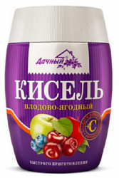 Кисель ДАЧНЫЙ Плодово-Ягодный гранулированный моментального приготовления пл/б,300г*12
