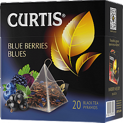 Чай CURTIS Blue Berries Blues чёрный с ягодным ароматом 20пирам*1,8г*12