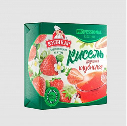 Кисель КУЛИНАР Клубника на натуральном соке для варки брикет, 220г*16