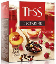 Чай TESS Nectarine черный с добавками в конвертах, 100пак*1,5г*9