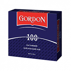 Чай GORDON Цейлонский чёрный б/к, 100пак*2г*12