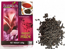 Чай FEMRICH Super Pekoe чёрный цейлонский карт/у, 100г*40