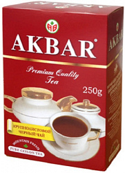 Чай AKBAR Красно-Белая Серия чёрный цейлонский крупнолистовой, карт/у, 250г*24