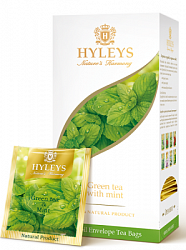 Чай HYLEYS Гармония Природы зелёный с МЯТОЙ  в/к, 25пак*1,5г*15