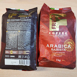 Кофе FRESCO Arabica Barista зерно, натуральный жареный, м/у, 1000г*5 