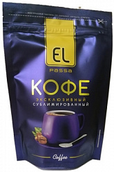 Кофе EL PASSA сублимированный с Каскарой, м/у 75г*12