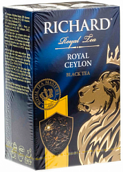 Чай RICHARD Royal Ceylon чёрный листовой, карт/у 90г*14