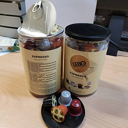 Капсулы д/кофемашины (типа Nespresso) Кофе LEBO ESPRESSO COLLECTION, пл/банке 40капсул*5,5г*3