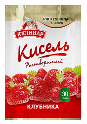 Кисель Кулинар Клубника быстрорастворимый м/у, 30г*50