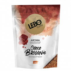 Кофе  LEBO CHOCO BROWNIE сублимированный с ароматом ирландских сливок, м/у 70г*12