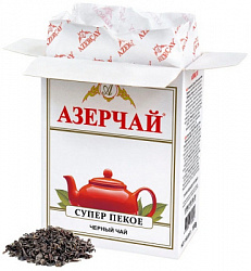 Чай АЗЕРЧАЙ чёрный среднелистовой Супер ПЕКО карт/у, 100г*30