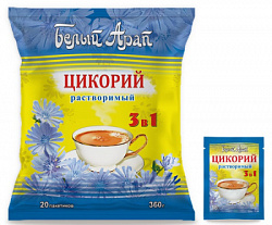 "Цикорий 3 в 1 ""Белый Арап"" со сливками и сахаром,20пак18г*25"