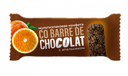 Конфета Мультизлаковая Co barre de CHOCOLAT с АПЕЛЬСИНОМ с тёмной глазурью, гофрокороб, 2кг
