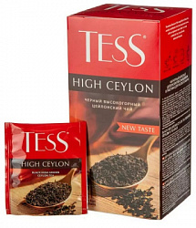 Чай Tess High Ceylon черный высокогорный в конвертах, 25пак*2г*10