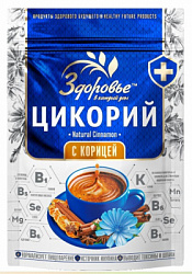 Цикорий ЗДОРОВЬЕ с Корицей натуральный растворимый гранулированный, м/у ЗИП 85г*12