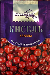 Кисель ДАЧНЫЙ Клюква гранулированный моментального приготовления в боксе, 20пак*30г*6бл