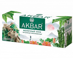Чай AKBAR Молочный Улун зелёный б/к, 25пак*1,5г*15