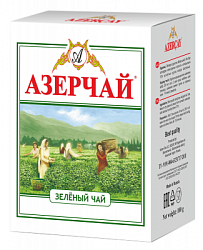 Чай АЗЕРЧАЙ зелёный крупнолистовой карт/у, 100г*30