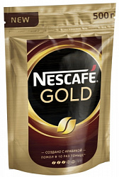 Кофе NESCAFE Gold сублимированный с молотым м/у, 500г*12