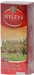 Чай HYLEYS Клубника со сливками чёрный б/к, 25пак*1,5г*32