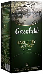 Чай GREENFIELD Earl Grey Fantazy чёрный с бергамотом в/к, 25пак*2г*10