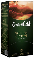 Чай GREENFIELD Golden Ceylon чёрный в/к, 25пак*2г*10