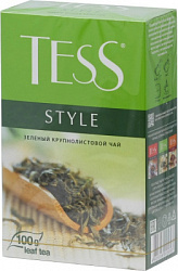 Чай Tess Style зеленый байховый листовой карт/у, 100г*14