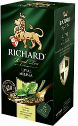 Чай RICHARD Royal Melissa зелёный с Мелисой, 25пак*1,5г*12
