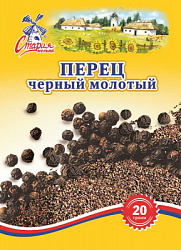 Прянность СТАРАЯ МЕЛЬНЯ Перец черный молотый Премиум м/у, 20г*25*6бл