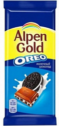 Шоколад АЛЬПЕН ГОЛД OREO Шоколадная начинка, 85г*19