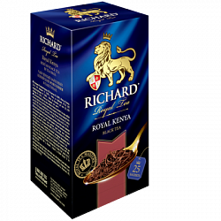 Чай RICHARD Royal Kenya чёрный кенийский в/к, 25пак*2г*12