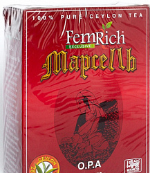 Чай FEMRICH Марселль чёрный цейлонский OPA карт/у, 500г*10