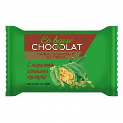 Конфета Мультизлаковая Co barre de CHOCOLAT с жареным кунжутом, с тёмной глазурью, гофрокороб 2кг