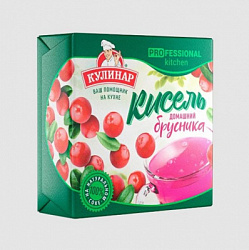 Кисель КУЛИНАР Брусника на натуральном соке для варки брикет, 220г*16