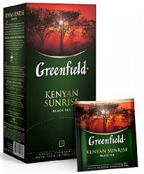 Чай GREENFIELD Kenyan Sunrise чёрный в/к, 25пак*2г*10