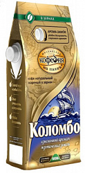 Кофе МКП Коломбо зерно, натуральный жареный с клапаном, м/у 1000г*4