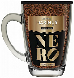 Кофе MAXIMUS Nero сублимированный в КРУЖКЕ, 70г*12