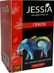 Чай JESSIA ПЕКО чёрный цейлонский среднелистовой, 100г*48