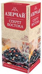 Чай черный Азерчай Секрет Востока, с айвой и цедрой апельсина, в конв. 25пак*1,8г*24