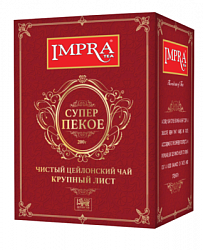 Чай IMPRA Пекое чёрный крупнолистовой карт/у, 200г*20