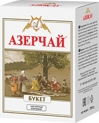 Чай АЗЕРЧАЙ Букет чёрный крупнолистовой карт/у, 200г*20